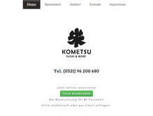 Tablet Screenshot of kometsu.com